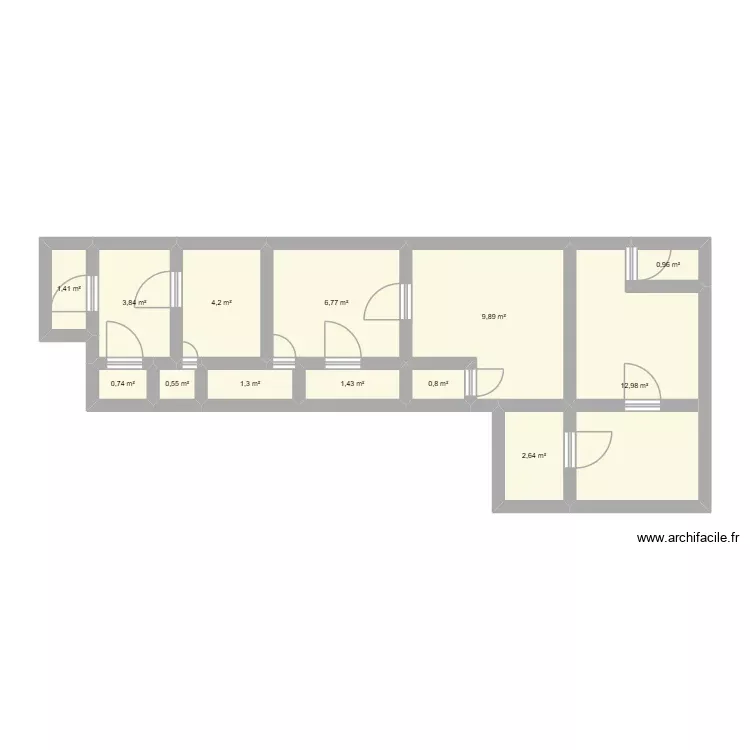 LASARD1. Plan de 13 Pièces et 48 m² LASARD1. Plan de 13 Pièces et 48 m²
