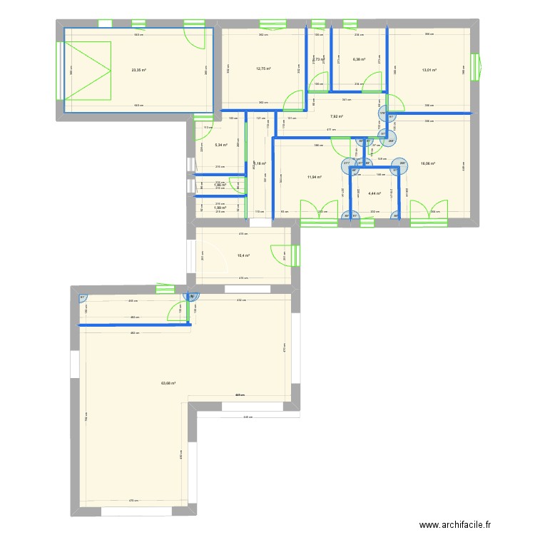 PLAN MAS DE LONDRES INTERIEUR. Plan de 0 pièce et 0 m2