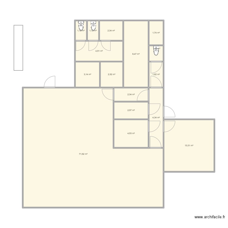 accueil est . Plan de 0 pièce et 0 m2