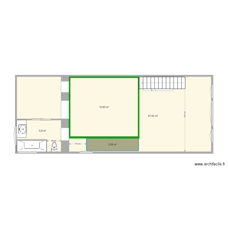 LA primero altillo. Plan de 0 pièce et 0 m2