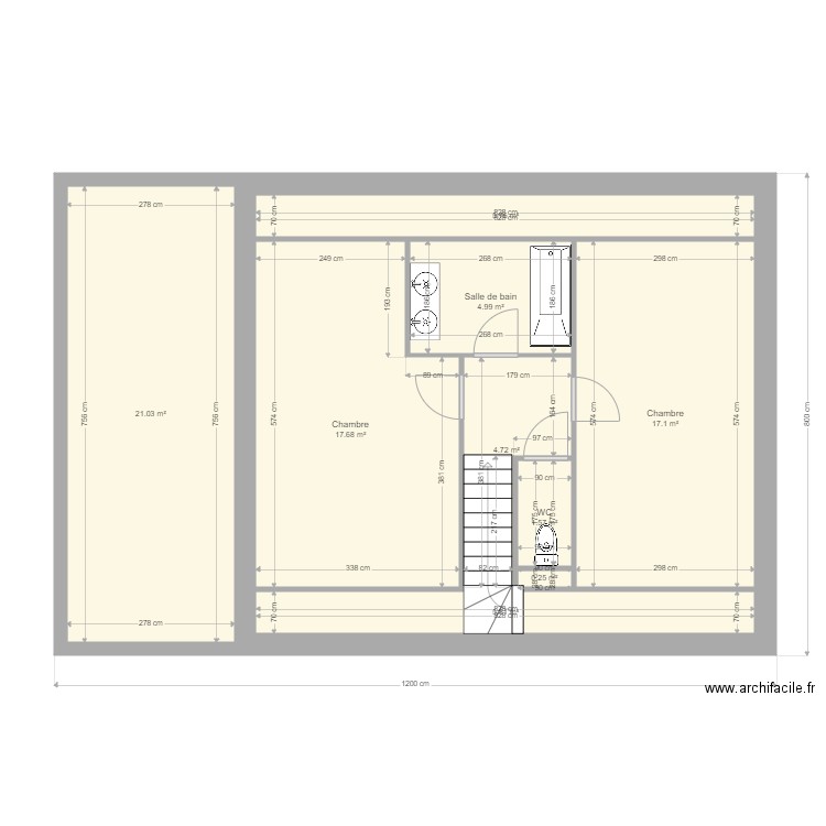 seillier etage. Plan de 0 pièce et 0 m2