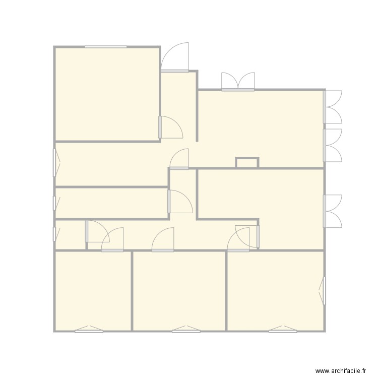 Croquis CLAUDE. Plan de 10 pièces et 31 m2