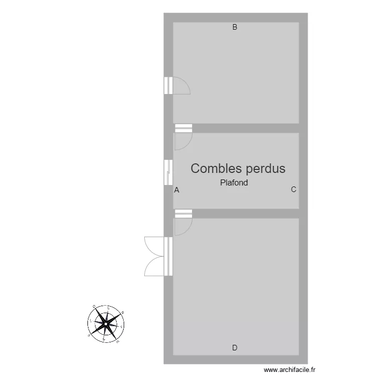 croquis combles dependance 1. Plan de 