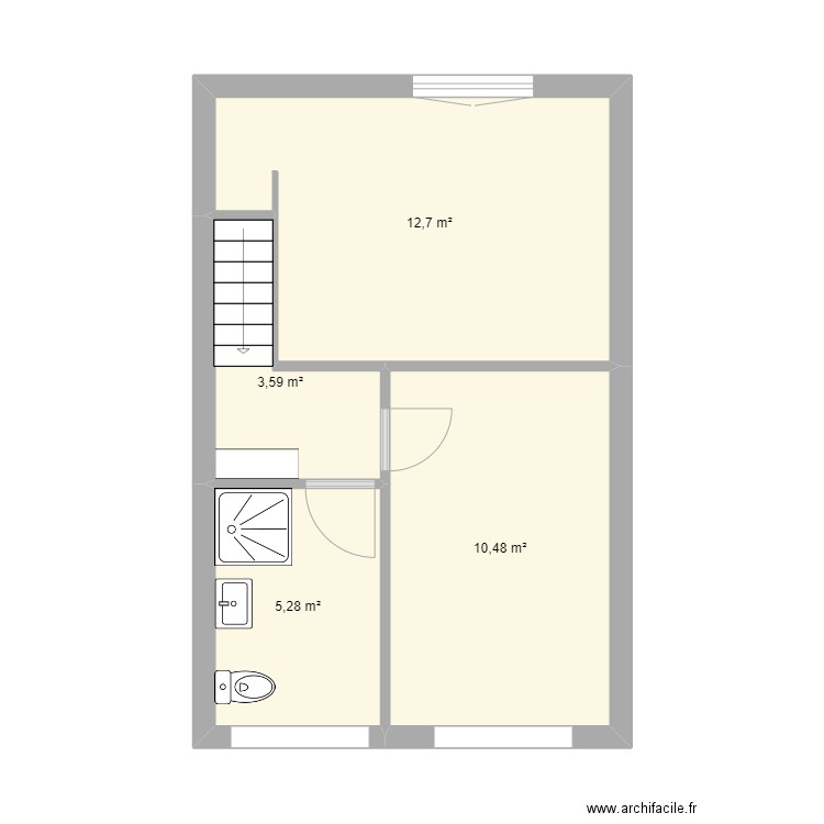 Spangen 2e. Plan de 4 pièces et 32 m2