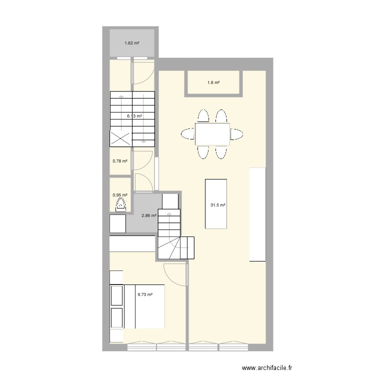 Tabellion 3e étage version 6. Plan de 0 pièce et 0 m2