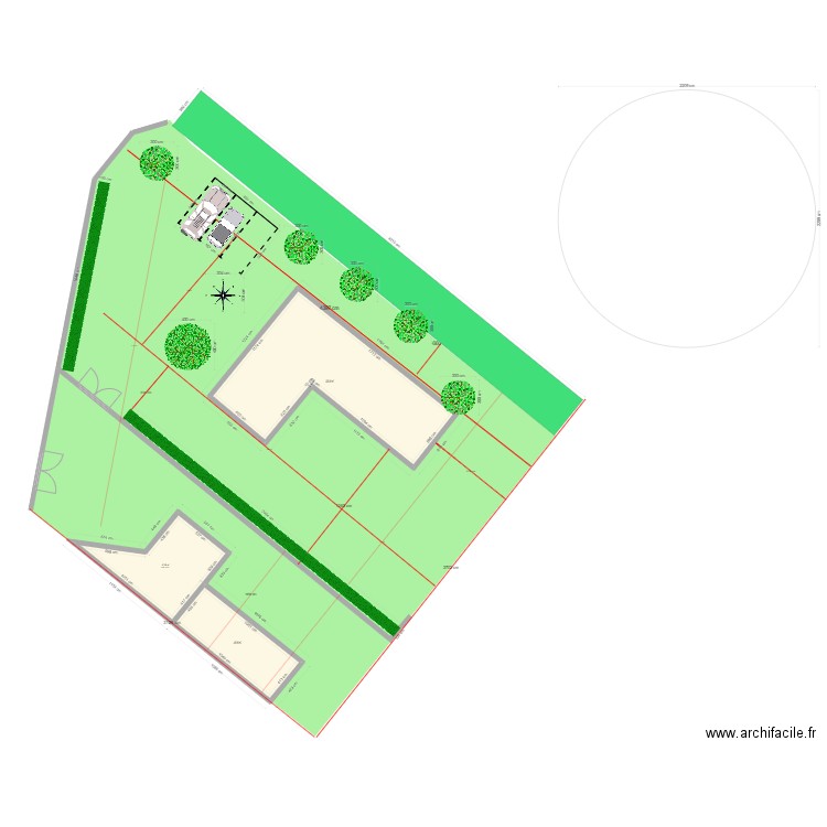 Ducis ML PArcelle 1602 v2. Plan de 3 pièces et 225 m2