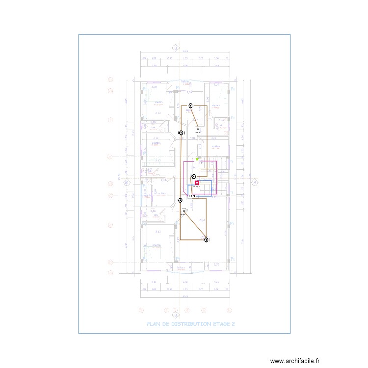 SSI étage 2. Plan de 0 pièce et 0 m2