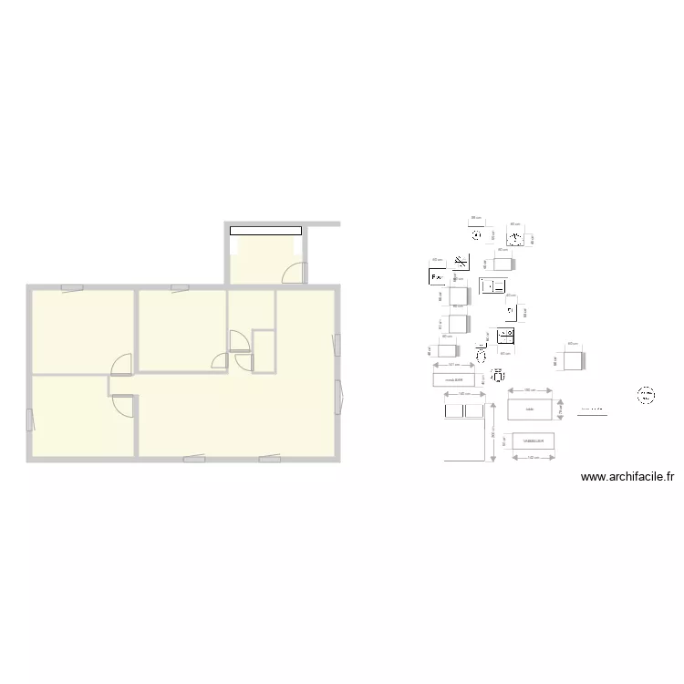 chalet 12 f&eacute;vrier 21. Plan de 