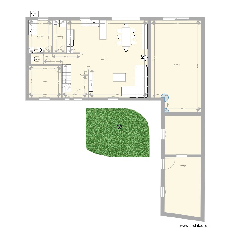 Maison. Plan de 0 pièce et 0 m2