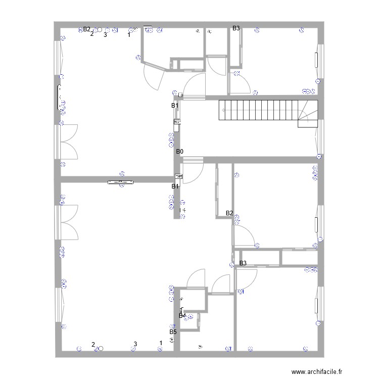 corcieux 1er Etage prise de courant. Plan de 0 pièce et 0 m2