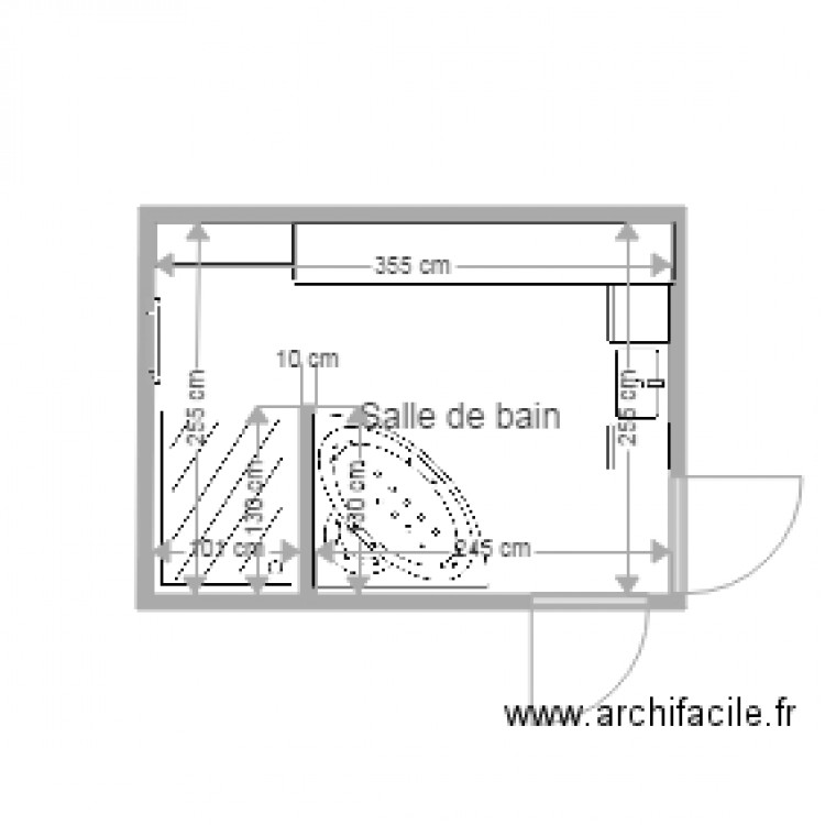 Salle de bain V2. Plan de 0 pièce et 0 m2
