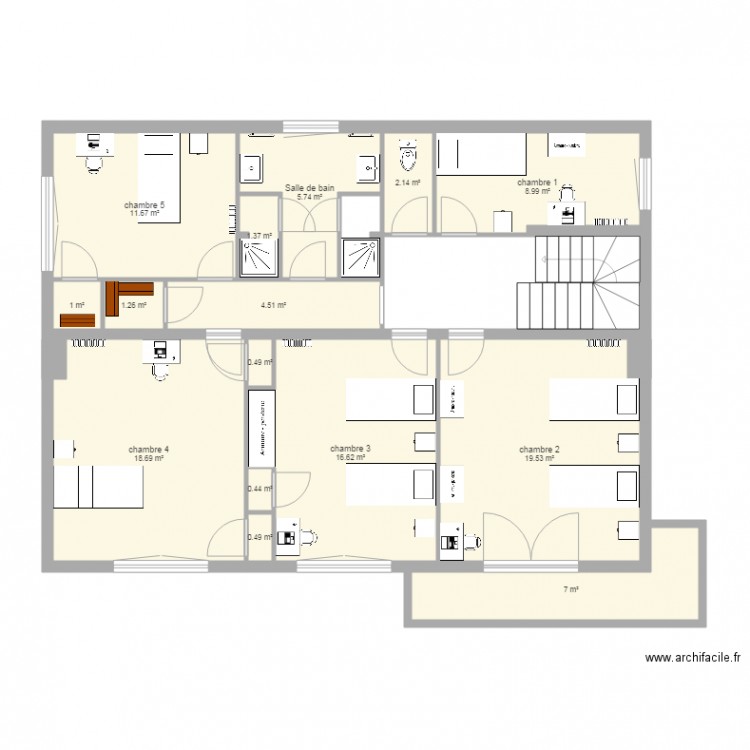 plan presbitaire de Boust. Plan de 0 pièce et 0 m2