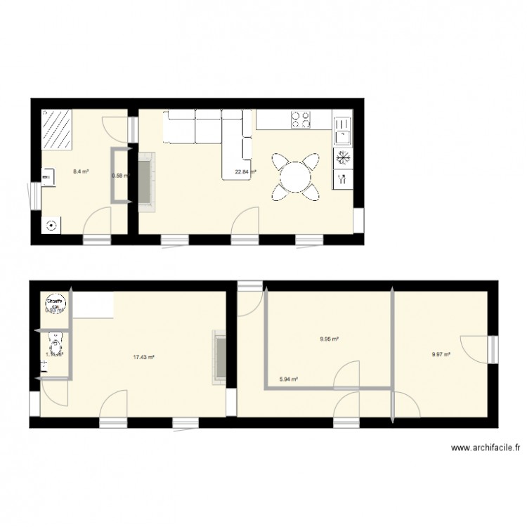 resthervé n2. Plan de 0 pièce et 0 m2