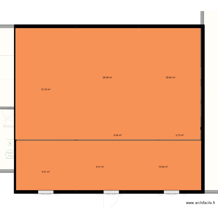 Lussac 2. Plan de 15 pièces et 457 m2
