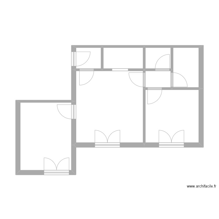 CTS TOURNIER. Plan de 7 pièces et 45 m2