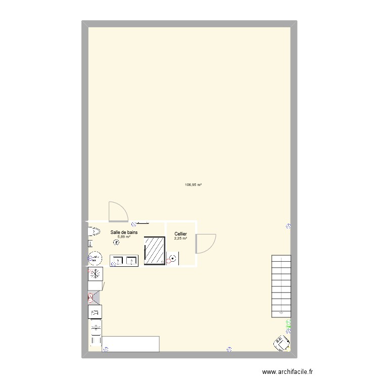 Electricité habitation Atelier. Plan de 0 pièce et 0 m2