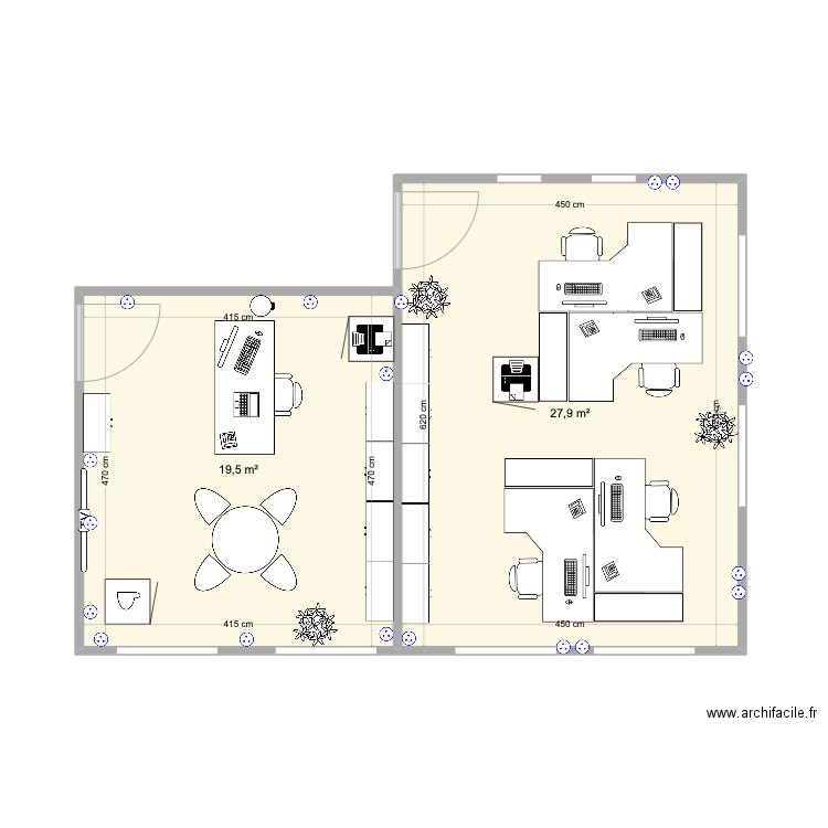 Bureaux Parc20. Plan de 0 pièce et 0 m2