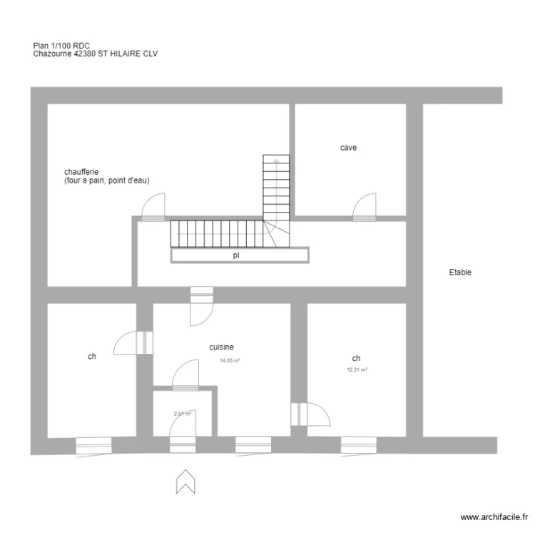 plan AVRIL St Hilaire CLV. Plan de 