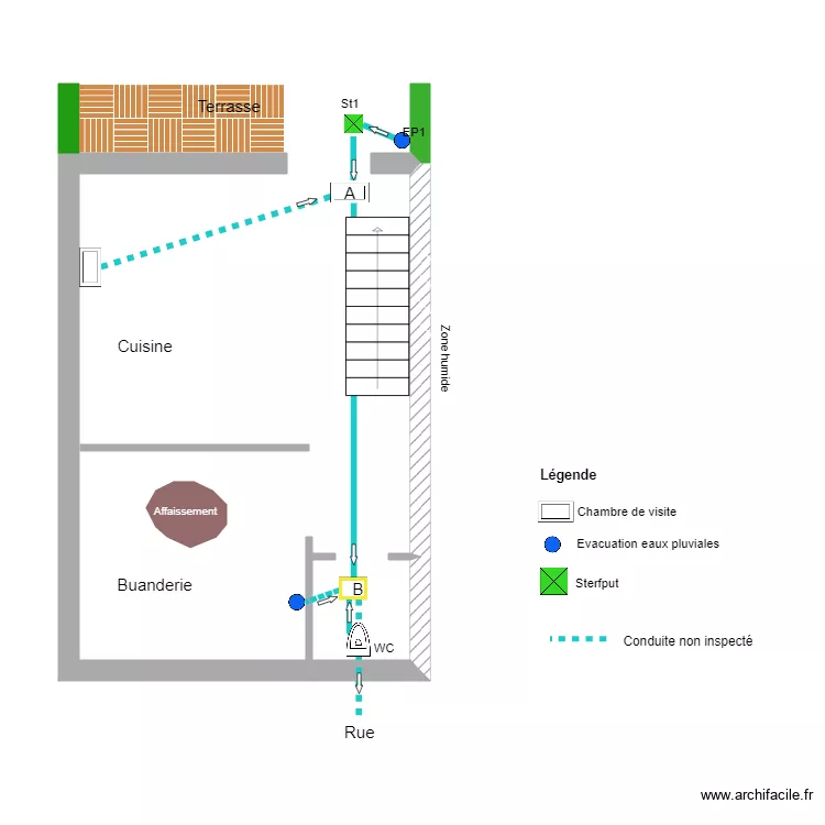 fond du logement. Plan de 