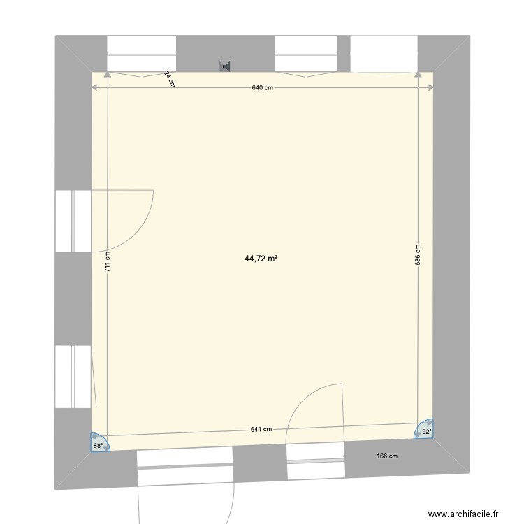 rdc maison sans refends 1. Plan de 0 pièce et 0 m2