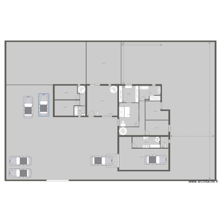 maison ossature bois 1er etage. Plan de 0 pièce et 0 m2