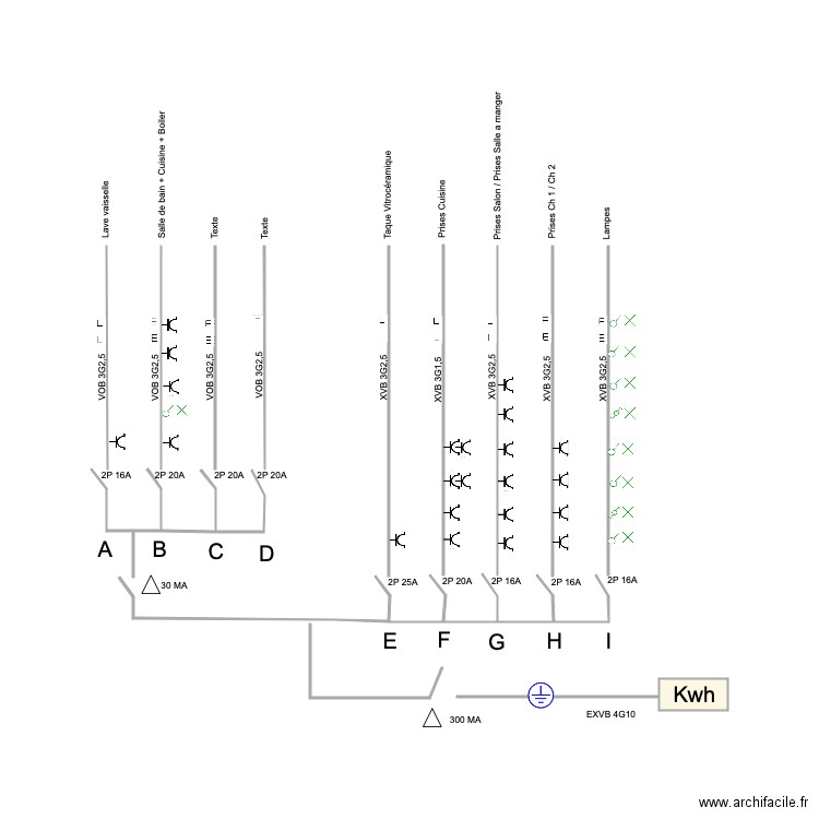 GrandPeril90 Rdc Unifilaire . Plan de 0 pièce et 0 m2