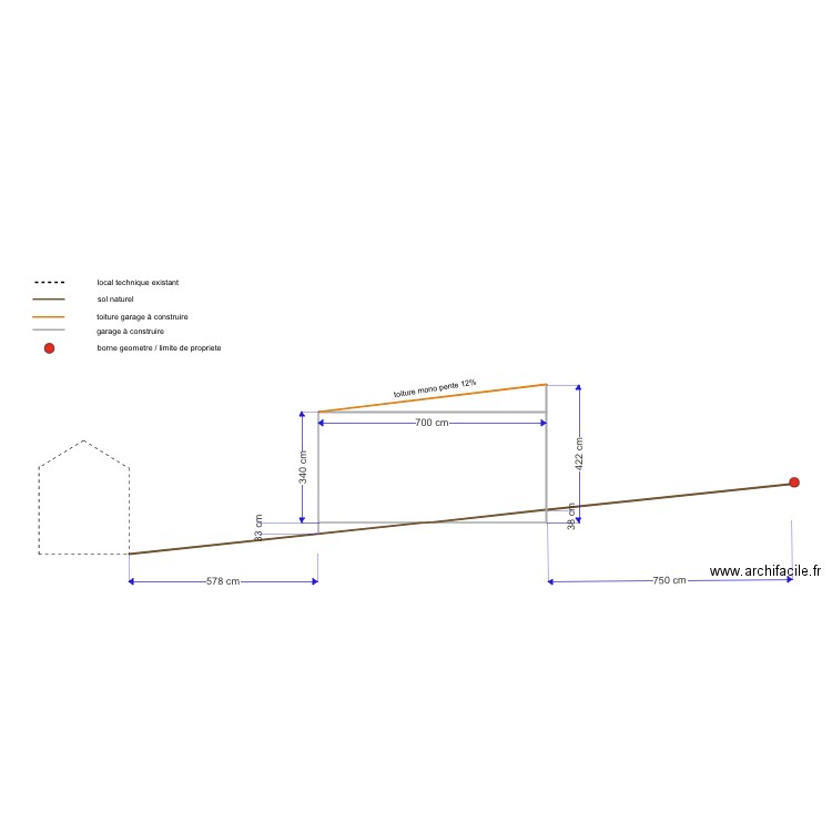 plan en coupe ok. Plan de 0 pièce et 0 m2