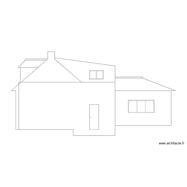 Projet Façade Est Maison La Croixille. Plan de Projet Façade Est Maison La Croixille. Plan de