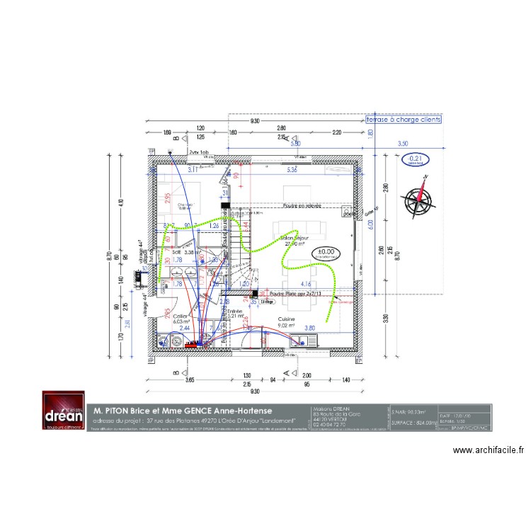 plan coulage PITON. Plan de 0 pièce et 0 m2