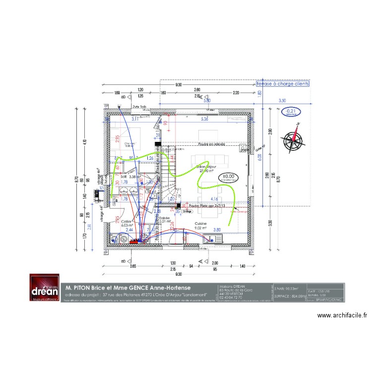 plan coulage PITON. Plan de 0 pièce et 0 m2