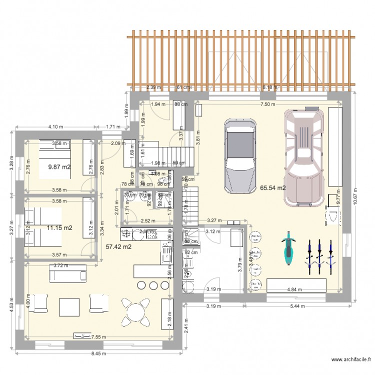 projet1 studio garage Etage. Plan de 0 pièce et 0 m2