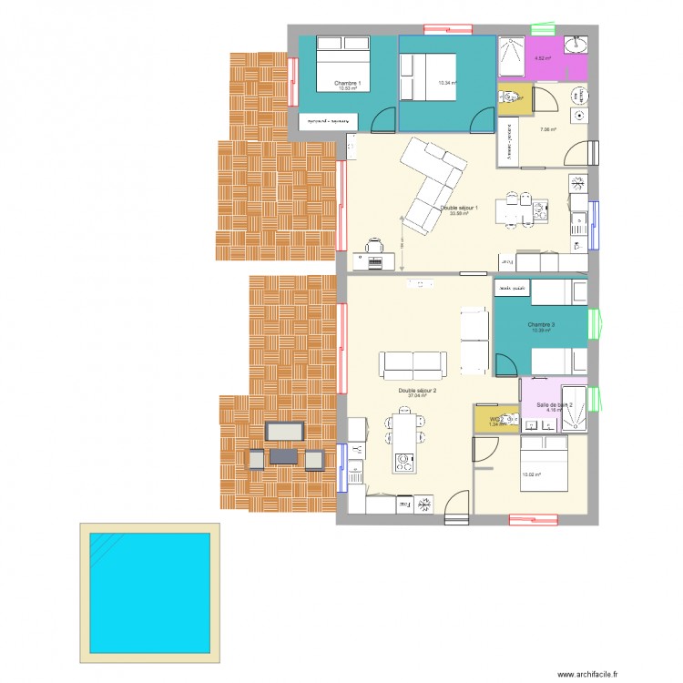 plan tradi. Plan de 0 pièce et 0 m2