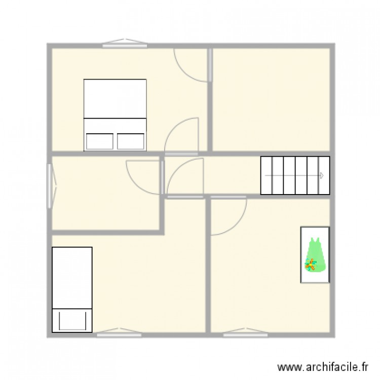 daumas etage split. Plan de 0 pièce et 0 m2