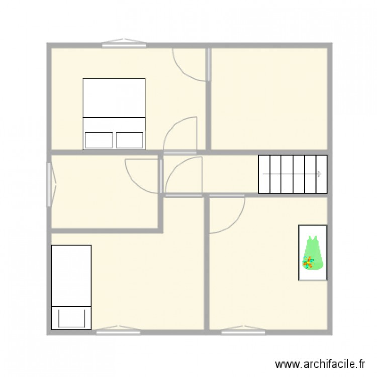 daumas etage split. Plan de 0 pièce et 0 m2