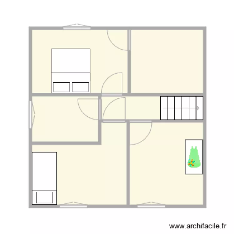 daumas etage split. Plan de 