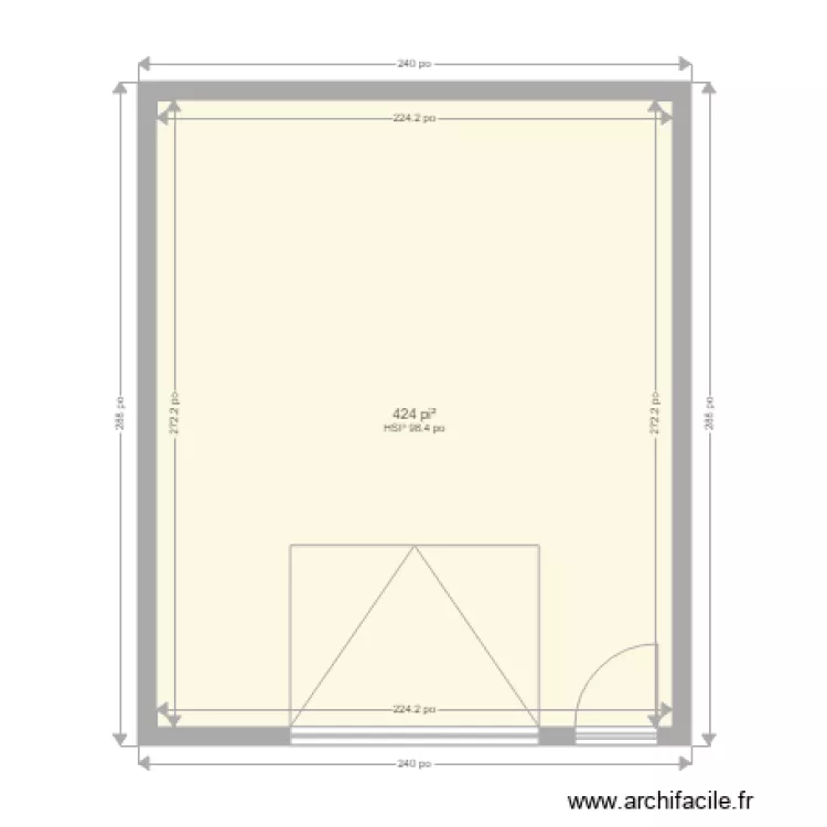 garage louis thomas savard . Plan de 