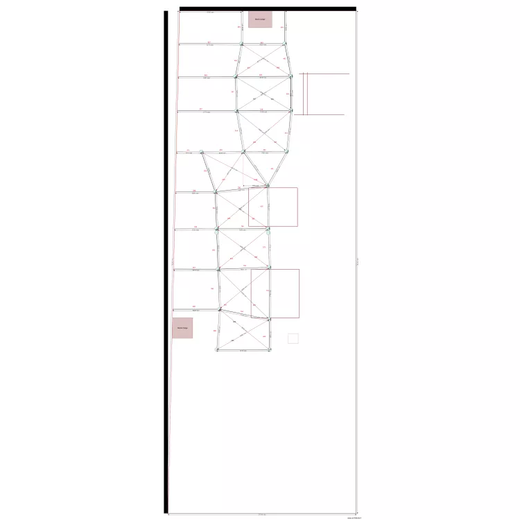 Pilier d&eacute;finitif. Plan de 