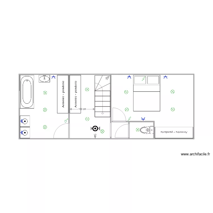 ETAGE HERGO. Plan de 