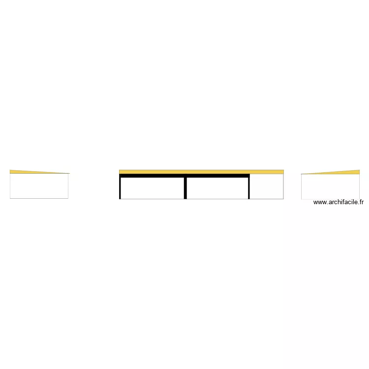 vue de face garage preaux sans cotation. Plan de 