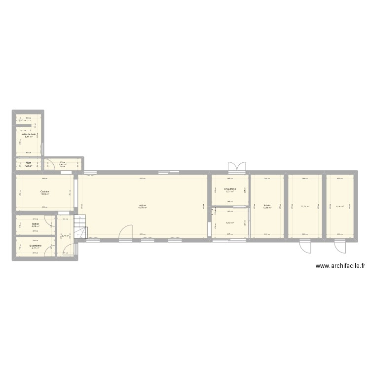 Futur. Plan de 36 pièces et 372 m2