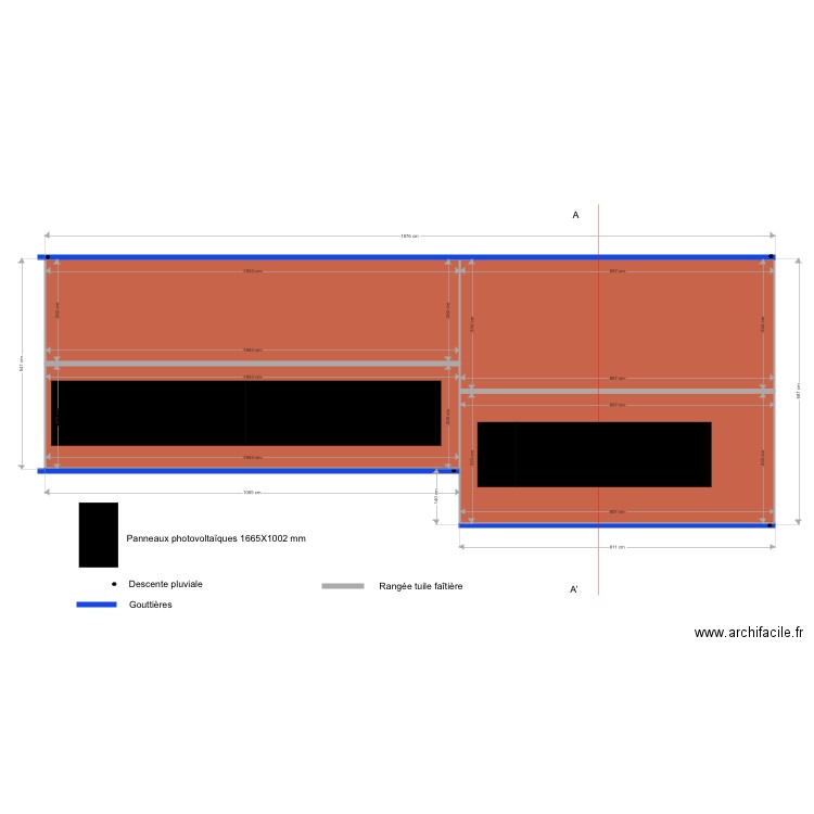 DP2 Plan de masse toitures 1. Plan de 0 pièce et 0 m2