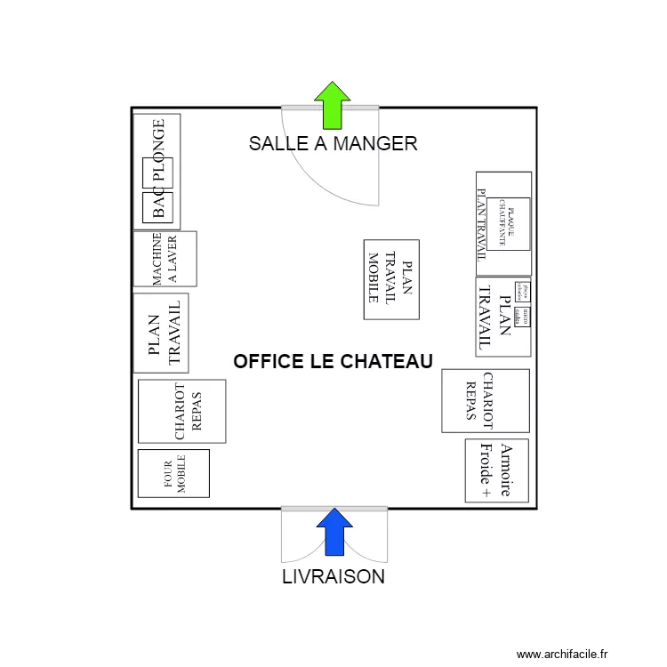 LE CHATEAU MGEN ST LAURENT. Plan de 