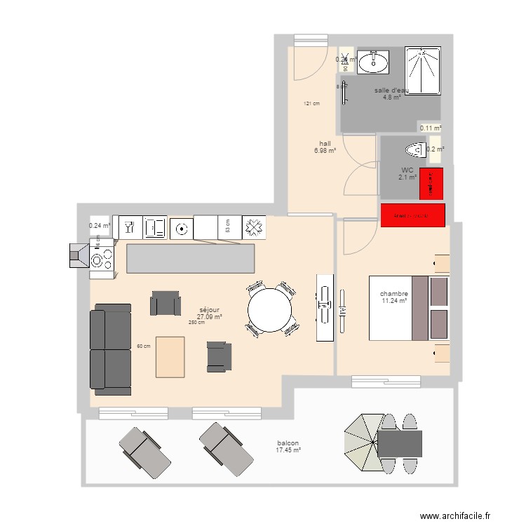 appartement montille 6. Plan de 0 pièce et 0 m2