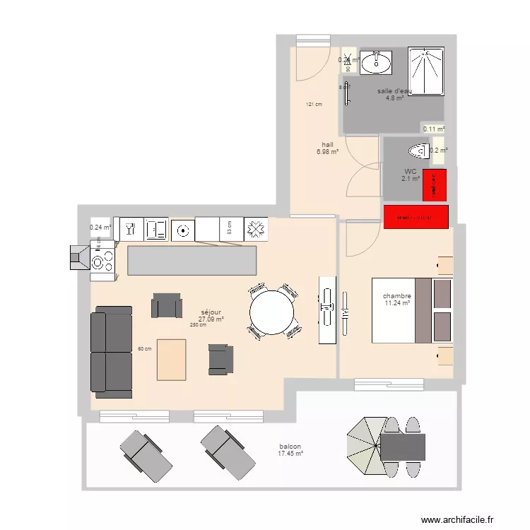 appartement montille 6. Plan de 