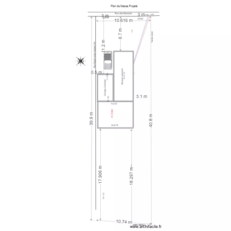 Plan De Masse. Plan de 