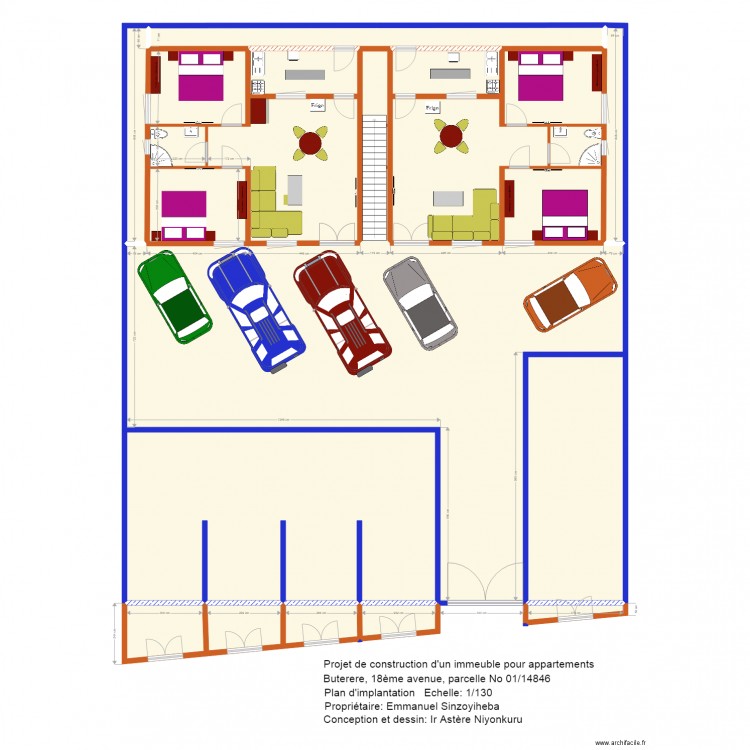 musalac appartement rez de chaussée. Plan de 24 pièces et 442 m2