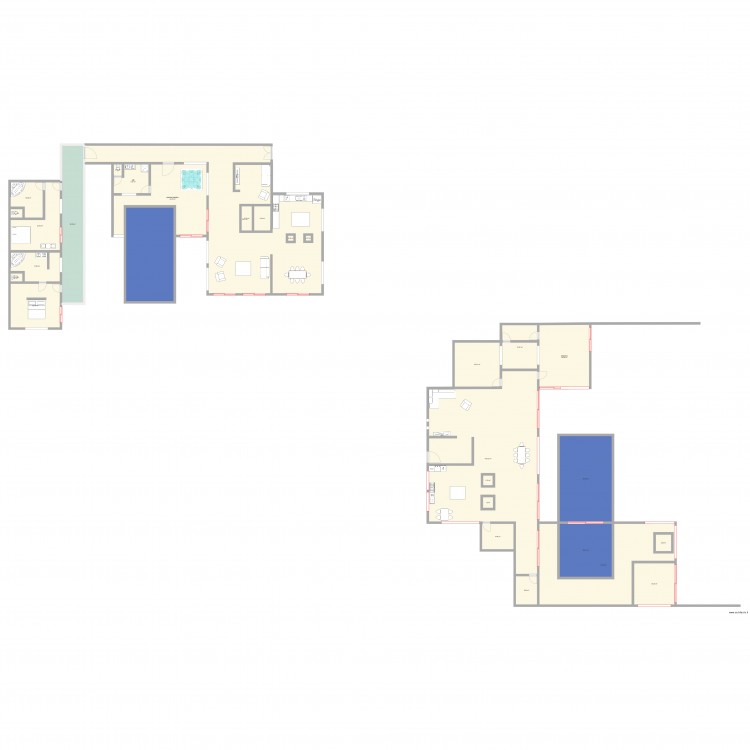 essai mur verre. Plan de 0 pièce et 0 m2