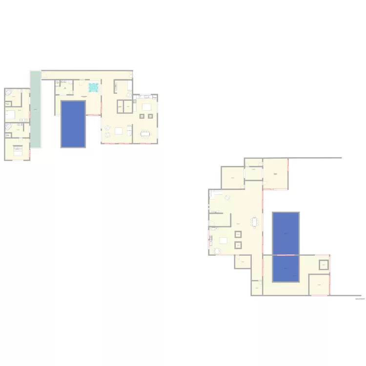 essai mur verre. Plan de 