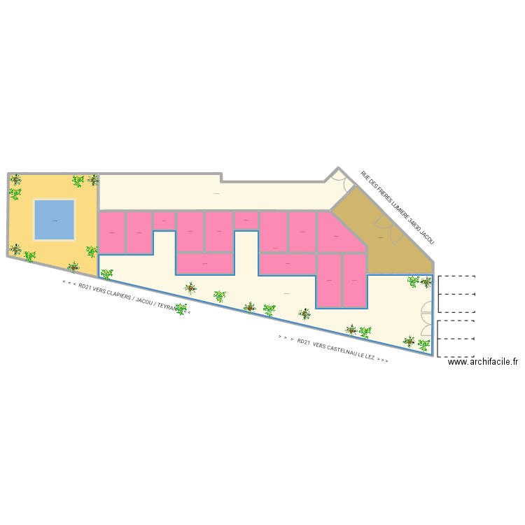 AK99 APPART MV 030823RDCB. Plan de 17 pièces et 918 m2