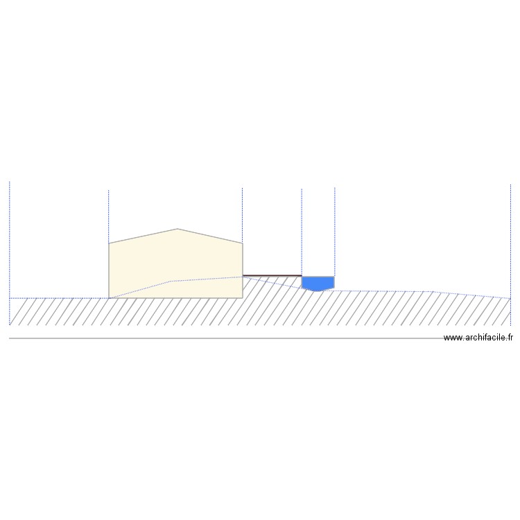 Maison avec piscine. Plan de 0 pièce et 0 m2